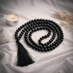 Black Tourmaline 8mm Mala With Certificate