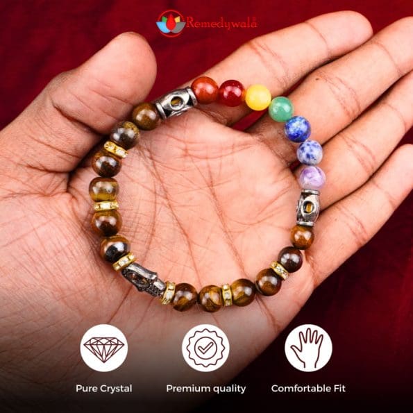 Tiger Eye 7 Chakra Multicolor Bracelet