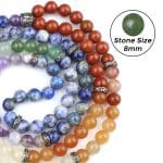 7 Chakra 8mm Mala With Certificate
