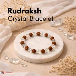 Rudraksha Crystal Bracelet