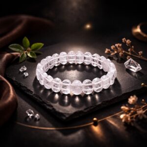 Clear Quartz Bracelet (Diamond Cut Tumble)
