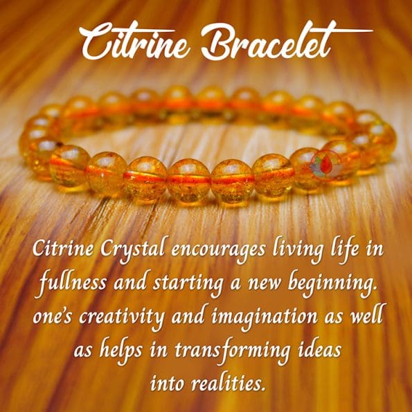 Remedywala Citrine Bracelet 8mm Healing stone