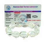 Sphatik Crystal Clear Quartz Tumble Bracelet