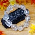 Sphatik Crystal Clear Quartz Tumble Bracelet