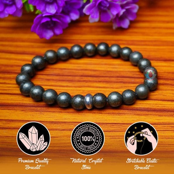 Remedywala Golden Pyrite Bracelet 8mm Promote Manifestation