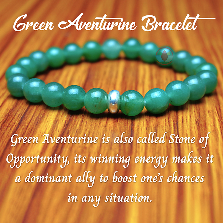 Natural Green Aventurine 6 mm Crystal Stone Bracelets for Healing