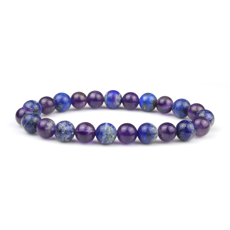 Buy Amethyst Bracelet - 8 MM (Enhanced Focus and Concentration) Online in  India - Crystal Divine