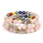 Rose Quartz 7 Chakra Multicolor Bracelet