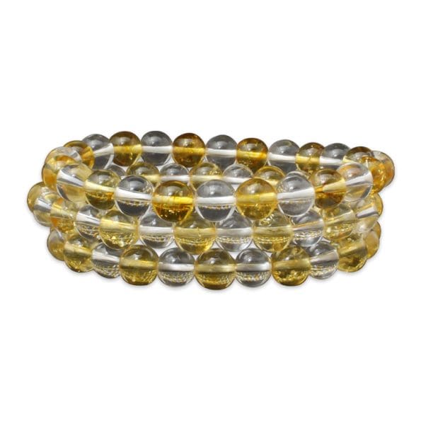 Citrine Sphatik Clear Quartz Bracelet