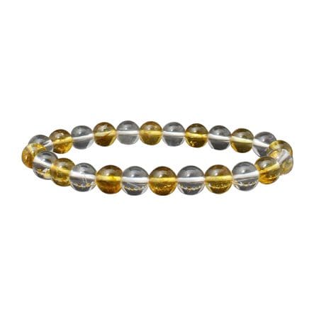 Citrine Sphatik Clear Quartz Bracelet