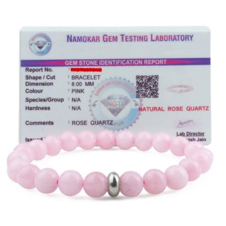 Rose Quartz Bracelet 8mm - Remedywala