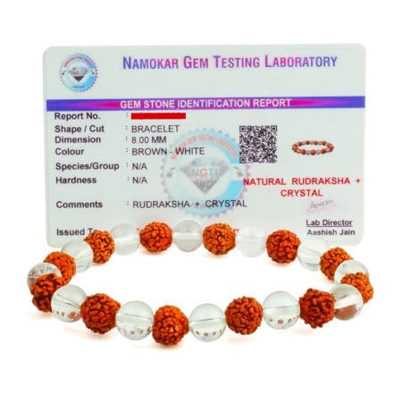 Rudraksha Crystal Bracelet