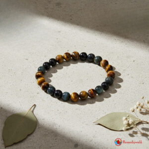 Tiger Eye and Blue Tiger Eye Bracelet