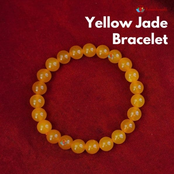 Remedywala Yellow Jade Bracelet 8mm