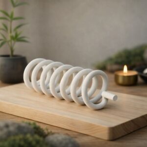 Remedywala Vastu White Round Anticlockwise Spring