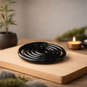 Remedywala Vastu Black Wavy Round Anticlockwise Spring
