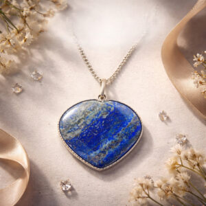 Lapis Lazuli Pendant (Heart Shape )