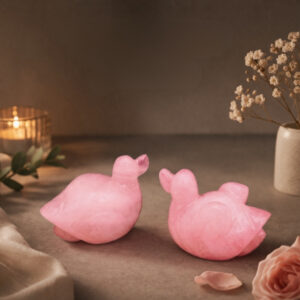 Rose Quartz Duck Set