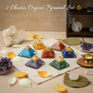 7 Chakra Orgone Pyramid Set