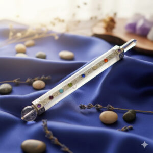 Selenite 7 Chakra Wand