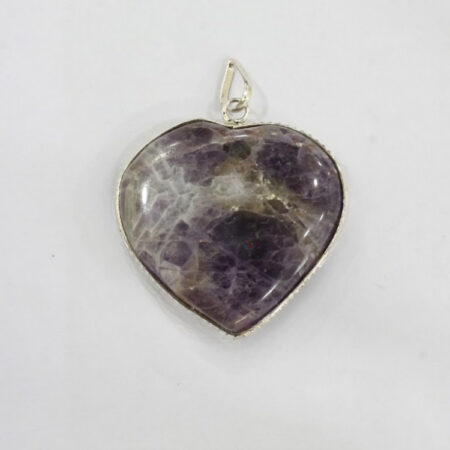 Amethyst Frame Heart Shape Pendant