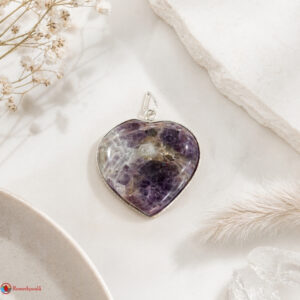 Amethyst Frame Heart Shape Pendant