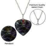 Amethyst Frame Heart Shape Pendant
