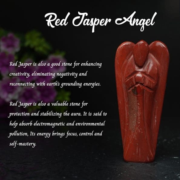 Red Jasper Angel (3 inch) - Remedywala