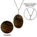 Tiger Eye Oval Shape Pendant