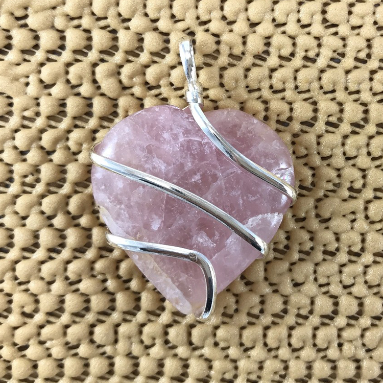 Rose Quartz Pink Pendant - Remedywala