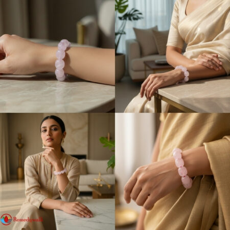 Rose Quartz Tumble Bracelet