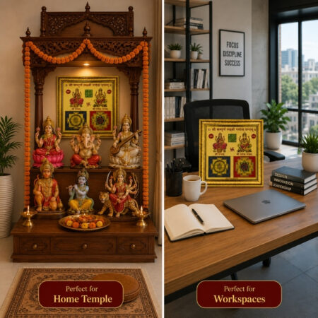 Siddh Shri Laxmi Ganesh Yantram(6.5 inch)