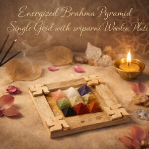 Energized Brahma Pyramid Single Grid with sriparni Wooden Plate