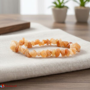 Carnelian Chips Stone Bracelet