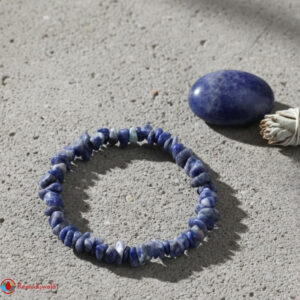 Sodalite Chips Stone Bracelet