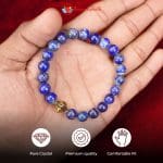 Lapis Lazuli with Charm Bracelet 8mm