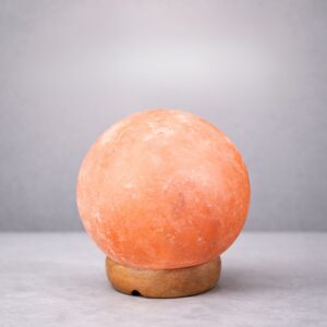 Earth Shape Natural Himalayan Rock Salt Crystal Lamp