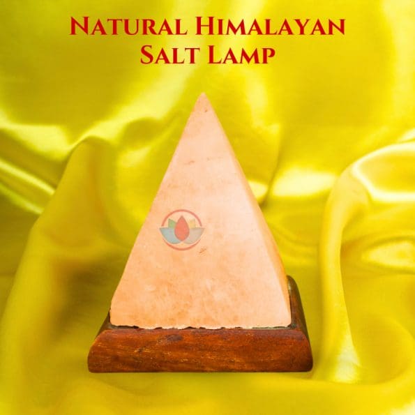 Triangle Natural Himalayan Rock Salt Crystal Lamp