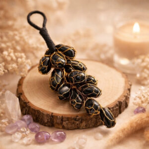 Black Agate Stone Grapes