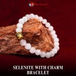Selenite with Charm Bracelet 8mm