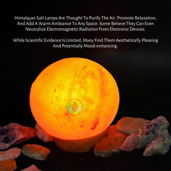 Earth Shape Natural Himalayan Rock Salt Crystal Lamp