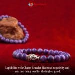 Lepidolite with Charm Bracelet