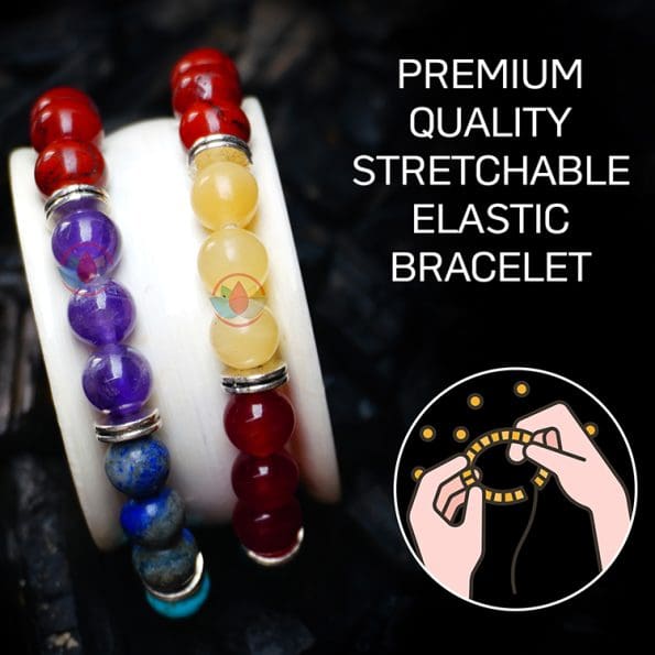 Seven Chakra Combination Bracelet 8mm