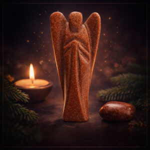 Red Goldstone Angel (3 Inch)