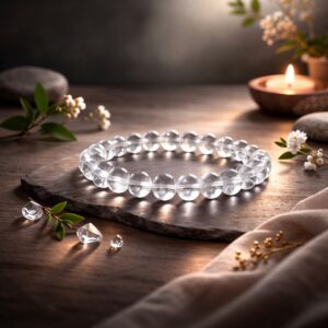 Clear Quartz Bracelet 8mm