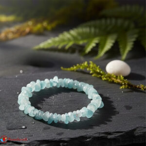 Aquamarine Chips Stone Bracelet