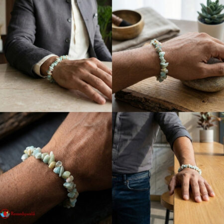 Amazonite Chips Stone Bracelet