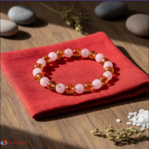 Citrine Rose Quartz Bracelet 8mm