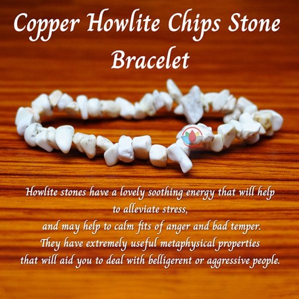 Copper howlite Chips Bracelet