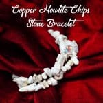 Copper howlite Chips Bracelet